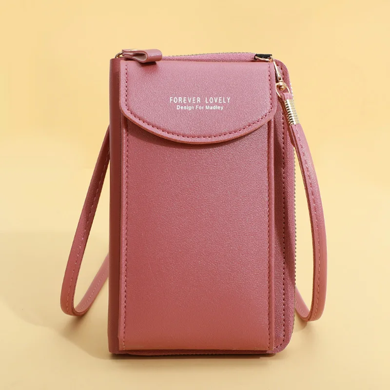 Custom Fashion Cellphone Shoulder Bag Women PU Leather Crossbody Bag Handbag Card Holder Messenger Bags Flap Wallet