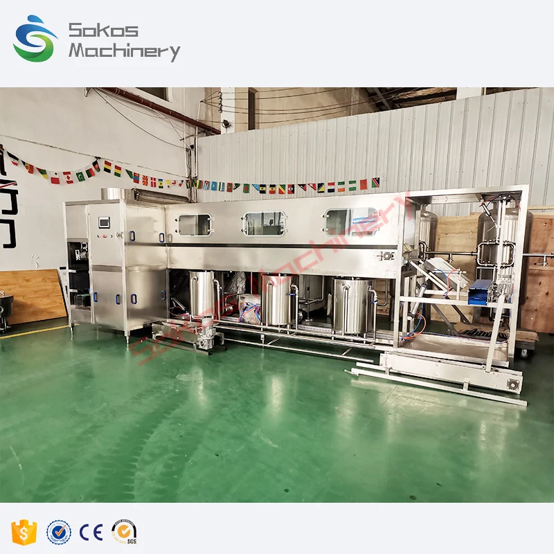Заводская цена, автоматическая разливочная машина для воды, 150 баррелей/час, линия разлива минеральной воды на 5 галлонов