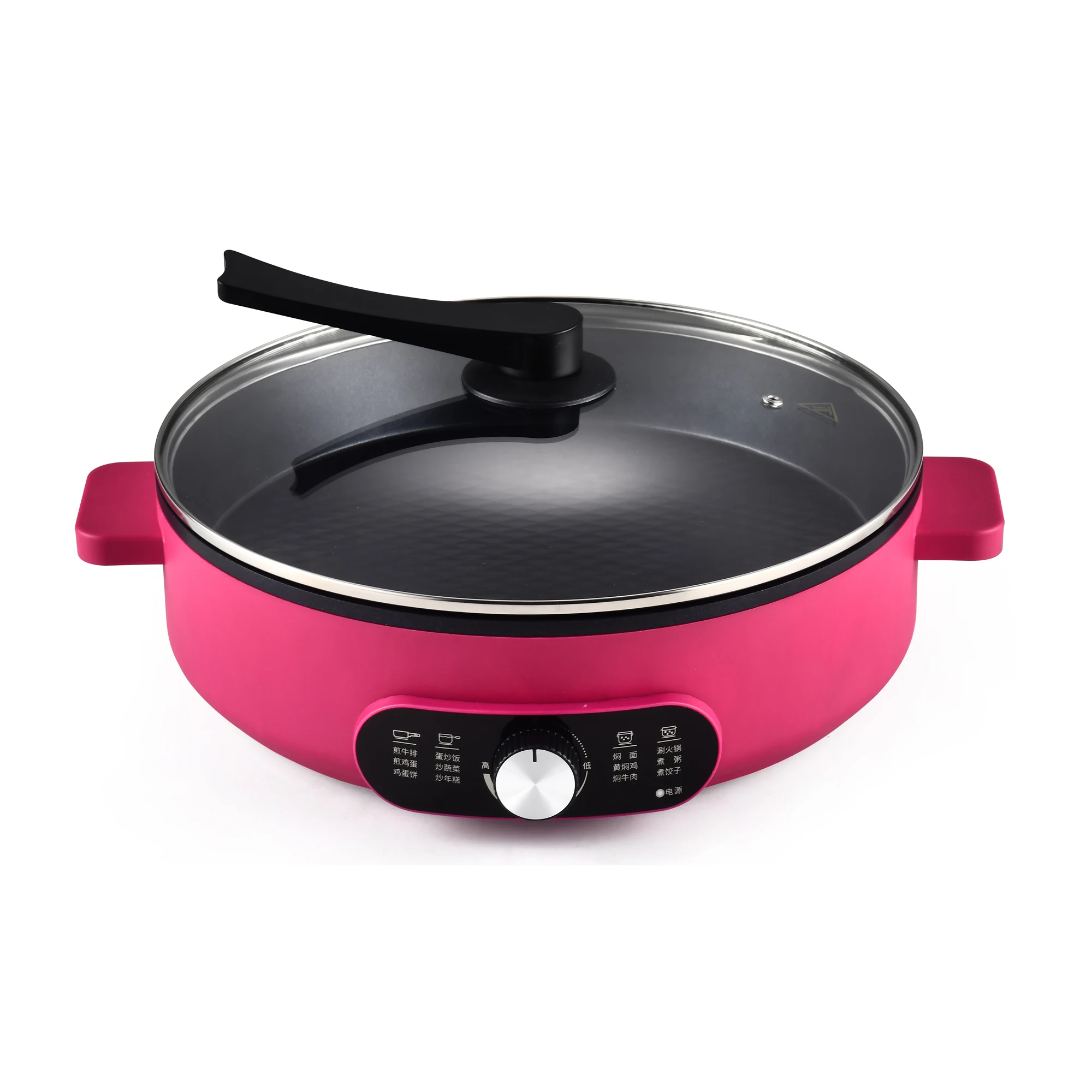 Maibo High Quality Frying Pan Non Stick mini portable Electric frying pan 12inch Pizza Pan