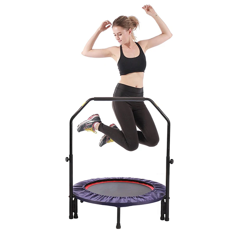 indoor mini kids trampoline gym trampoline adult trampoline with handle for fitness for sale