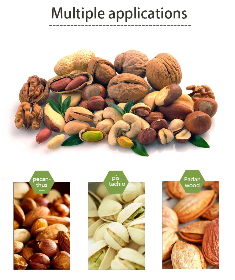 Nuts Roasting Production Line Almond Cashew Hazelnut Peanut Pistachio Sunflower Seeds Roasting Machines Line