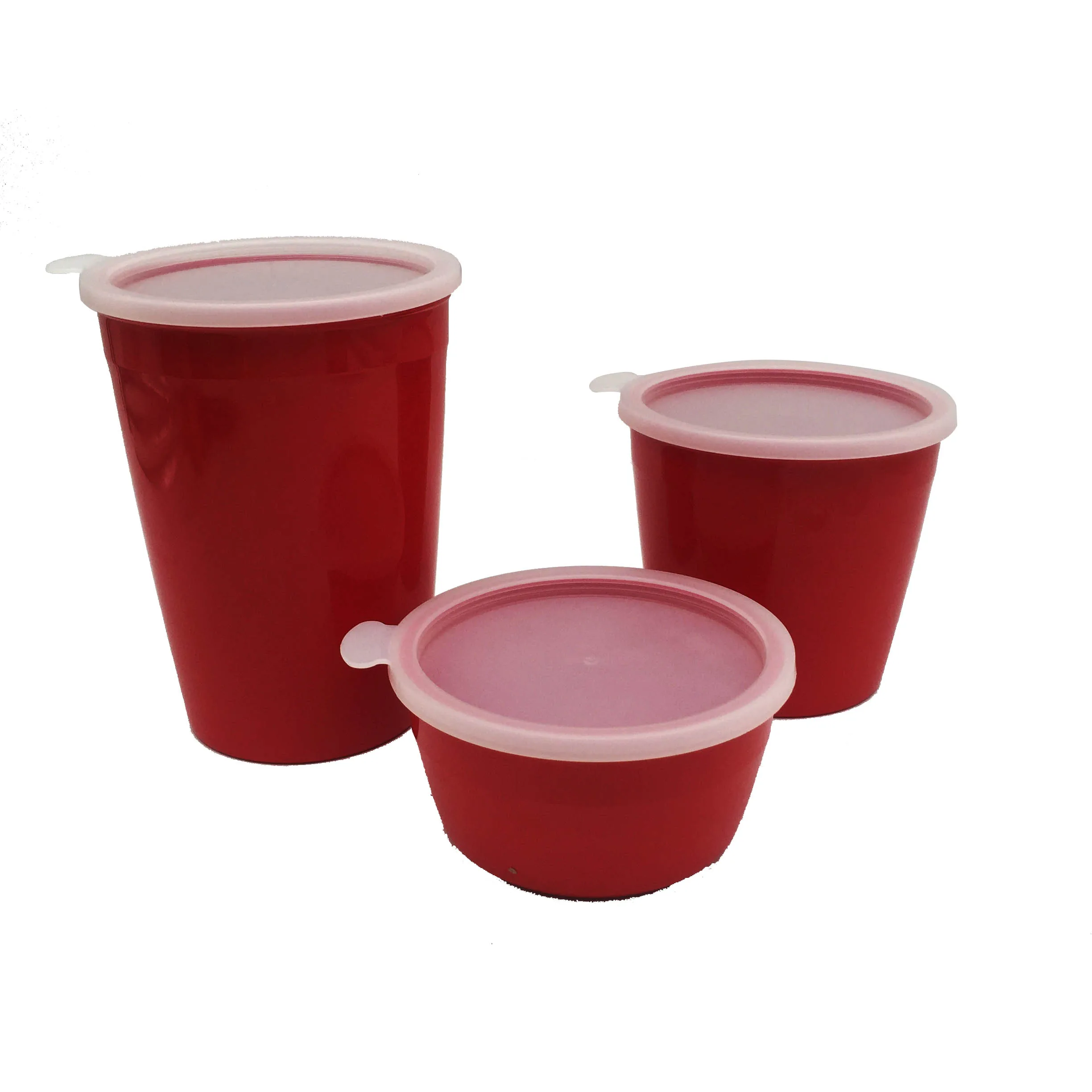 
New design bamboo melamine storage with bamboo lids for nuts or coffee bean and dry goods 