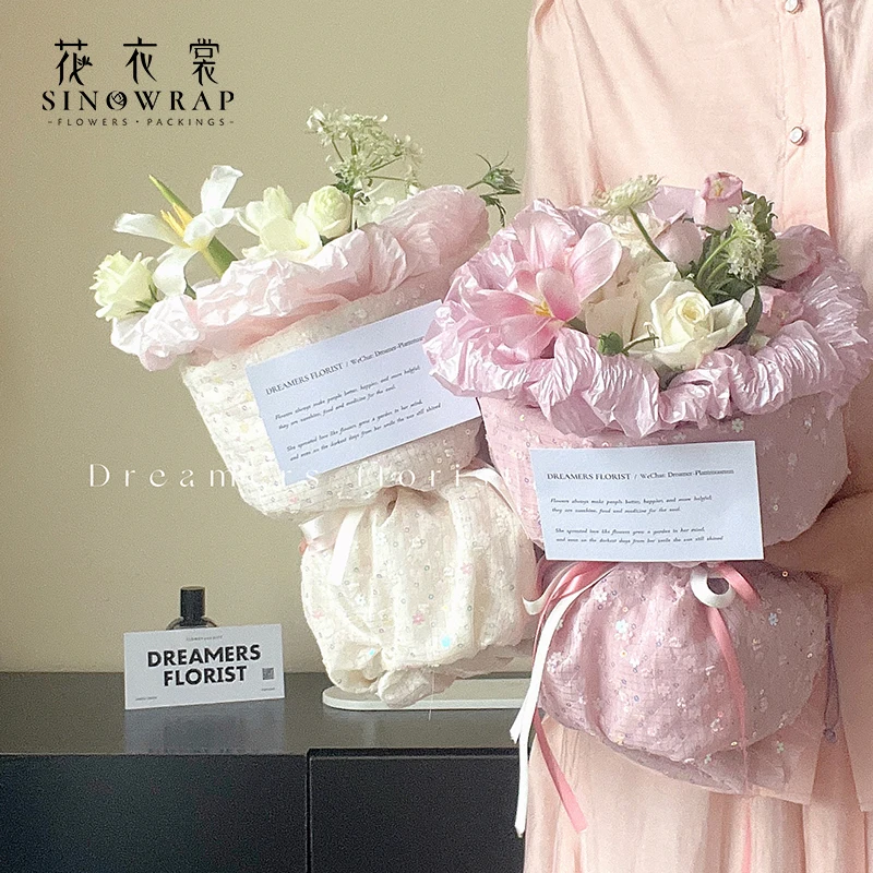 SINOWRAP Discount Mesh Wrapping for Flower Packing and Advanced Bouquet Making Materials