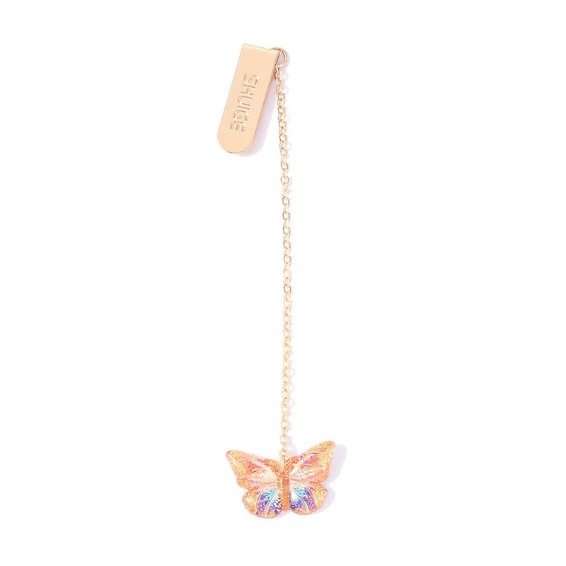 Custom Cute personalized Butterfly Acrylic Bookmark with Metal Pendant