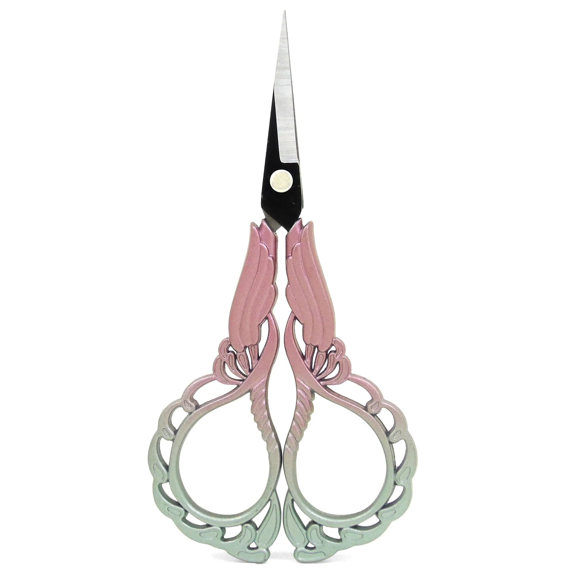 Orchid Plum Blossom Scissors Gift Buddha Hand Made Lotus Scissors Cross Embroidered Thread Head Scissors