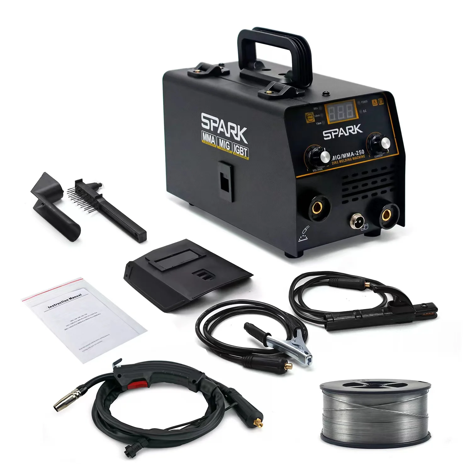 Wholesale gasless two-powered  industrial welding machine can portable MIG/MMA-250 electric welder for home use