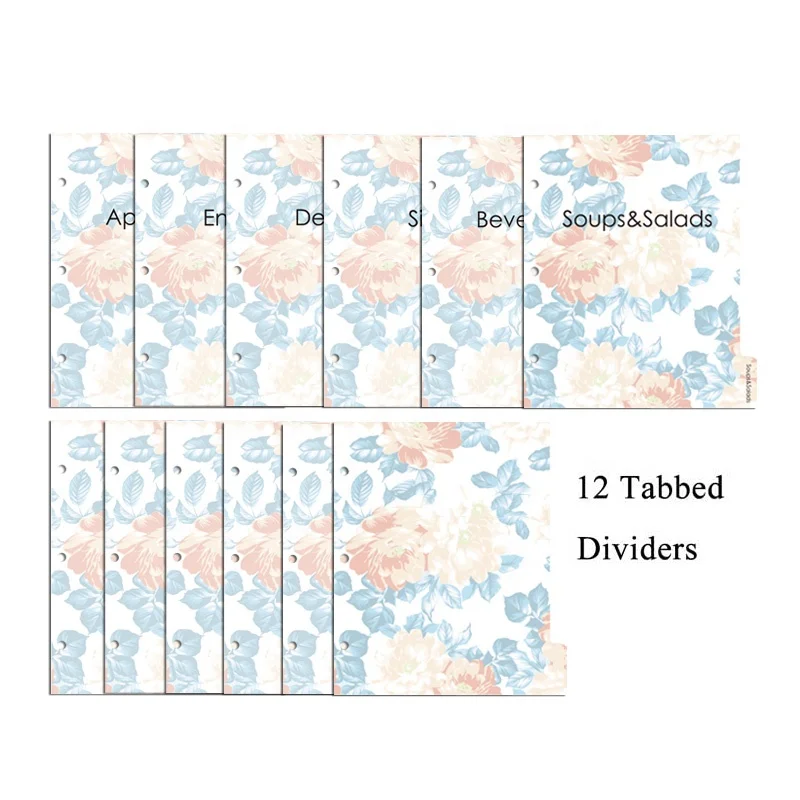 Recipe Binder Kit 3 Ring Full Page Recipe Book Binder