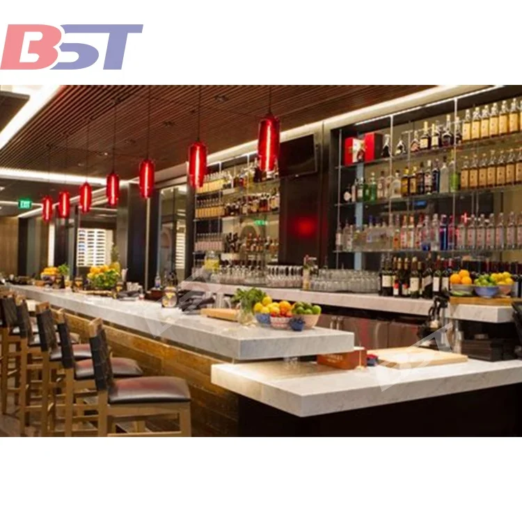 Modern Restaurant Bar Counter Night Club Wine LED Bar Counter Design Music lounged furniture