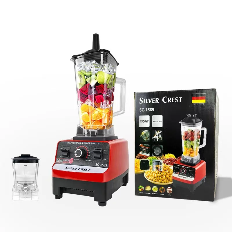 2 in 1Multifunction Large Capacity Home use Silver Crest Blender Juicer Smoothie Mixer Grinder Milk Shake Maker Food Processor