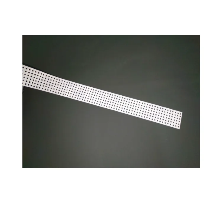 China Factory High Light Silver Grey TC Polyester Reflective Punched Hole Fabric Safety Perforated Tape With Reflector