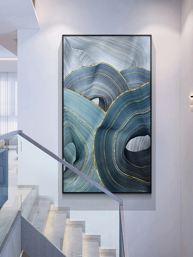Modern Simple Abstract Wall Artwork High Quality Vertical Easy Hanging Landscape Painting