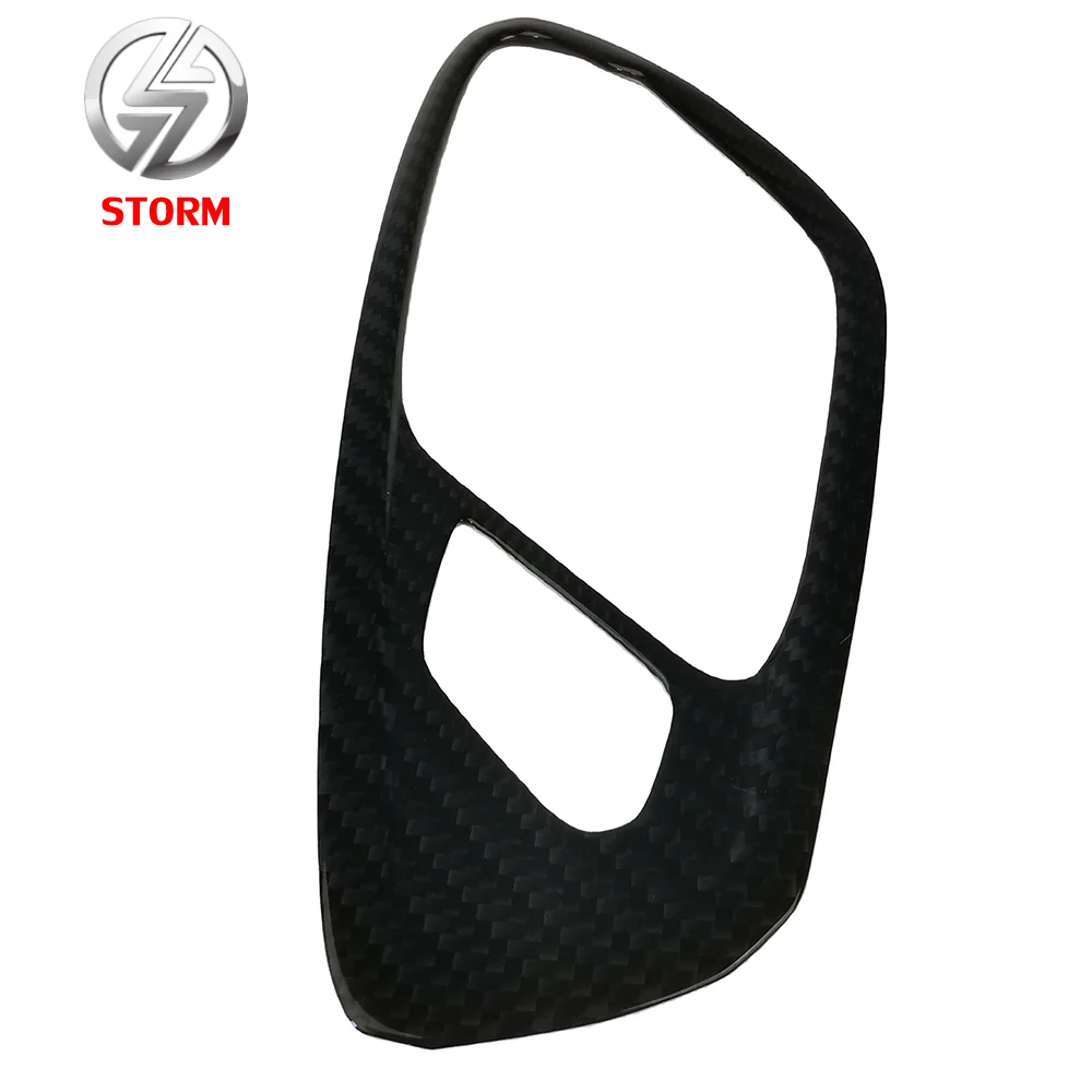 Car Accessories Black Carbon Fiber Interior Door Handle Cover For  2016-2021 Chevy 6th Gen Camaro