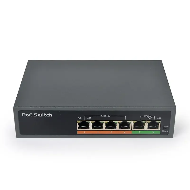 PSE604EX V2.0 10/100M IP Camera Power Supply cctv security poe switch