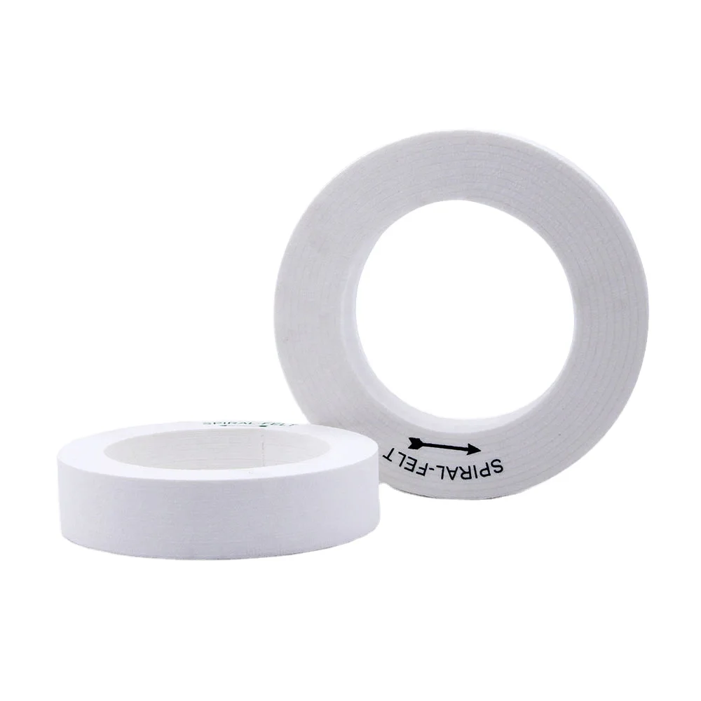 BOKE Factory high quality glass polishing spiral felt wheel for  beveling machine