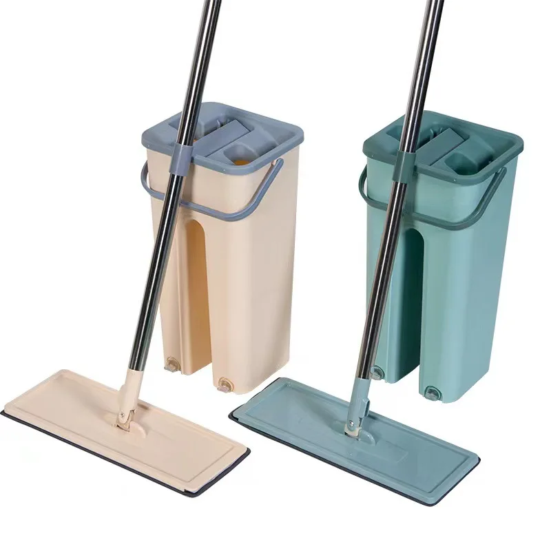 High Quality Cheap Price Fashion floor squeeze mop water cleaning self magic flat mops with buckets