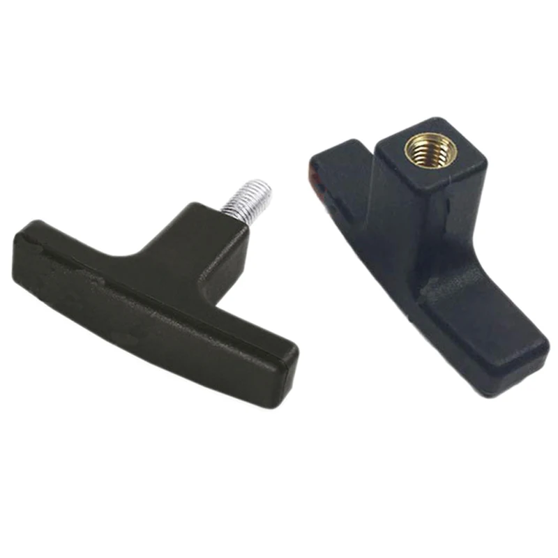 Factory price bakelite T Handle knobs industrial nylon plastic handle Brass female thread male thread
