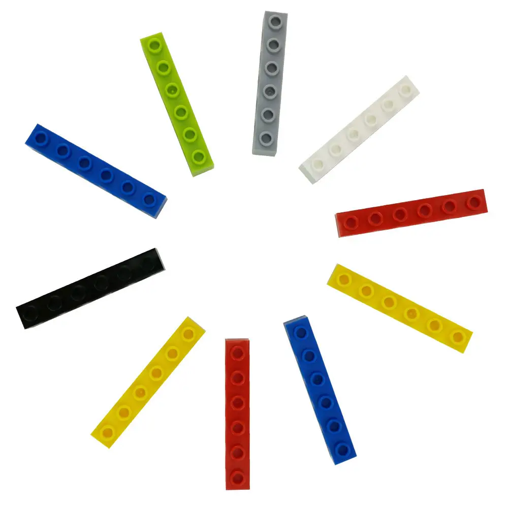 No.3894 Technic Brick 1 x 6 with Holes Parts DIY Educational Assembly Building Blocks Toy Brick