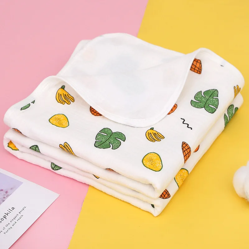 
Baby bath towels four-layer gauze newborn wrapper newborn baby bath towel sets 