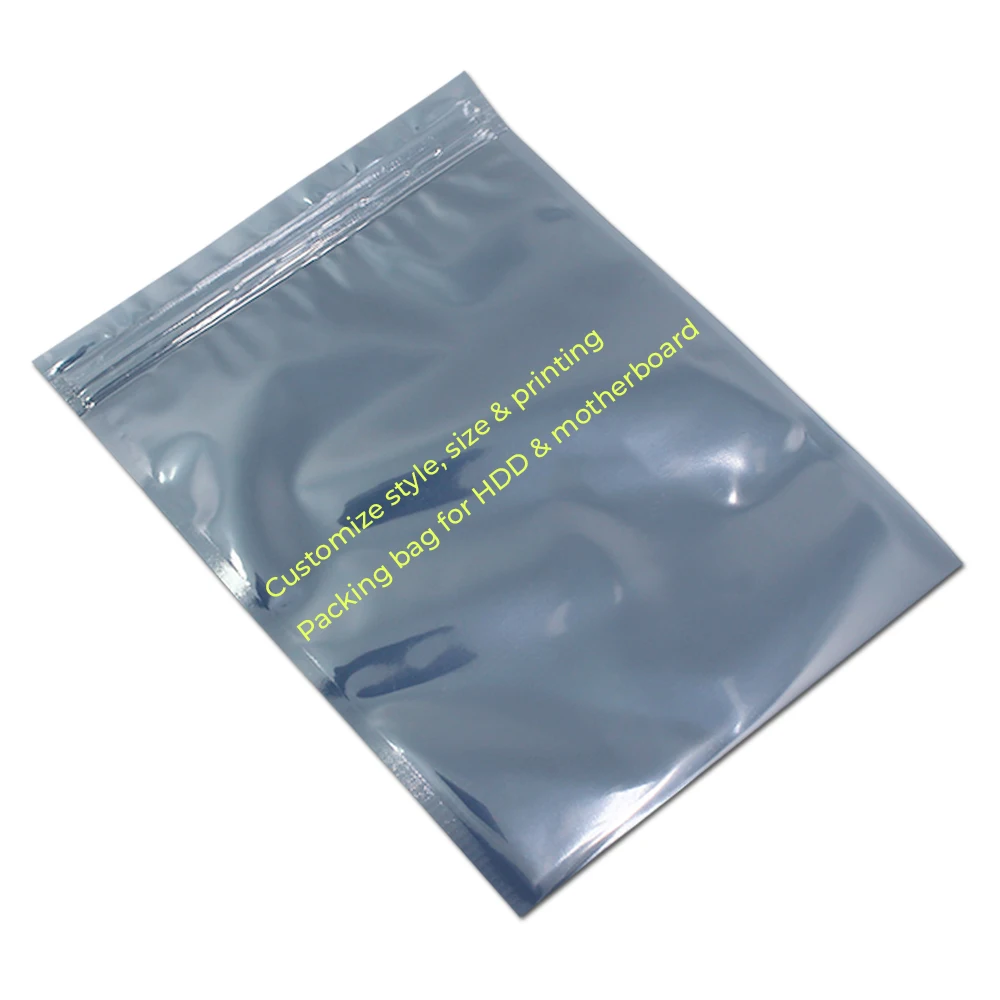Factory Custom Printing Zip Lock Anti-static ESD Laminated Shielding Bags Custom Packaging Bags For Electronic Components