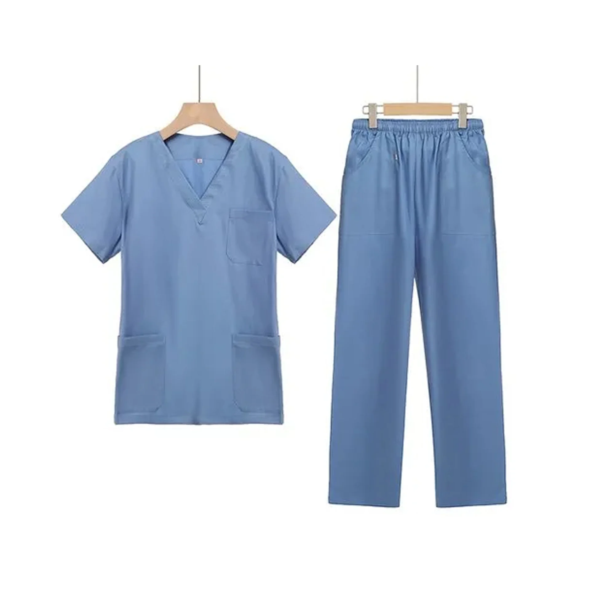 Unisex Custom 100% High Quality Professional Doctors Spa Uniform Scrubs Suits Medical Set Aprons Uniforms Sets From Bangladesh