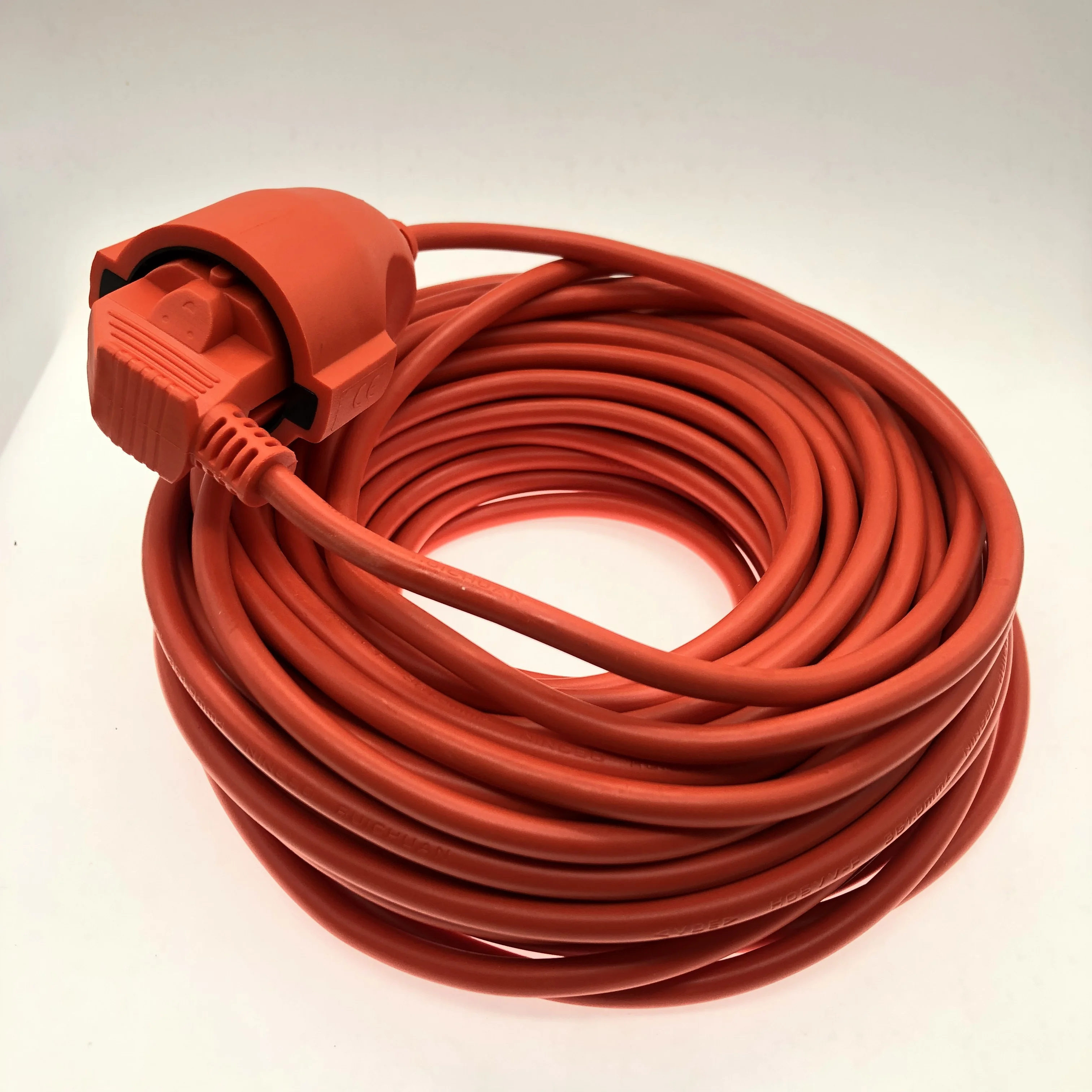 Indoor Use Orange European Standard Outlet Retractable Power Extension Cord With CE Approved