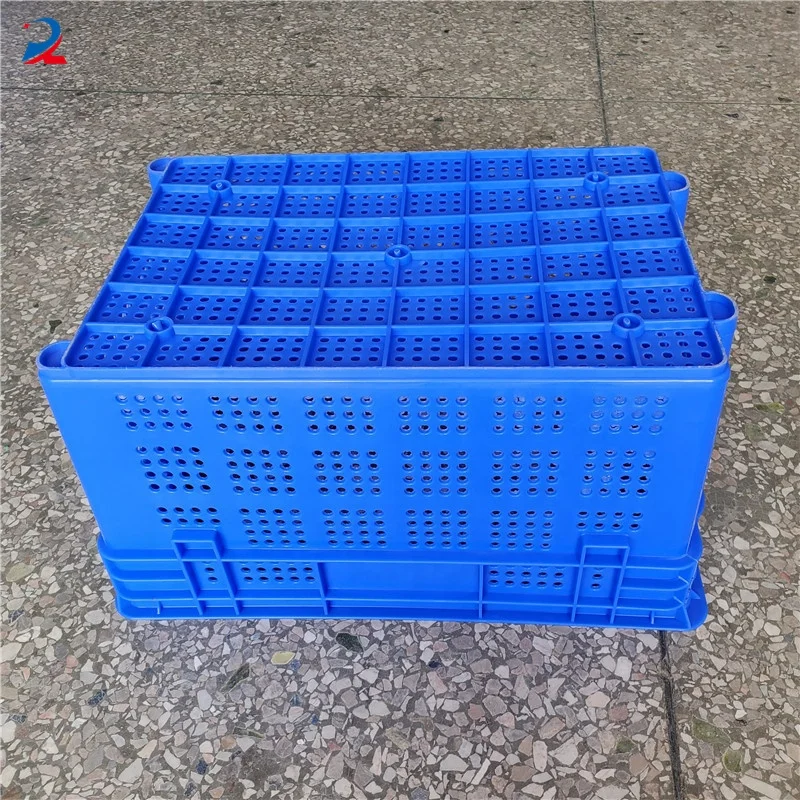 Supermarket Use Nesting And Stacking Plastic Storage Crate Vegetables Fish Turnover Box