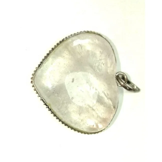 stone pendant clear crystal heart pendant crystal necklace natural stone healing charm agate necklace gemstone emf Protection