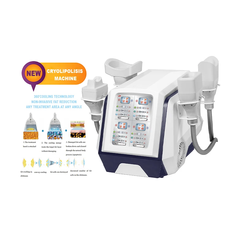 4 Handles Cryo Lipolysis 360 Freeze Cryolipolysi Slim Machine Price For Sale Cryotherapy Body Slimming Cryo Beauty Equipment