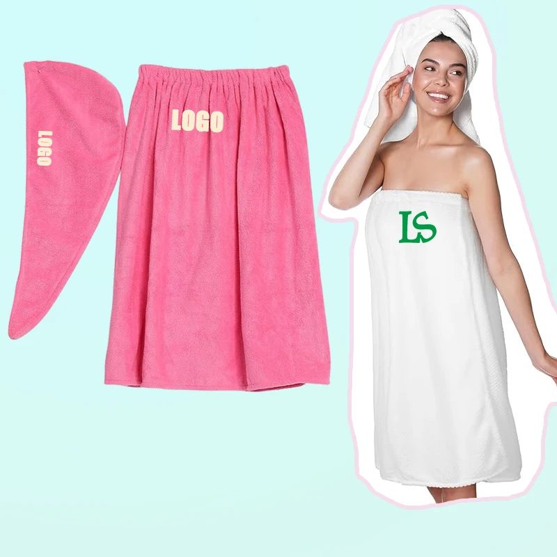 SPA Body Scrub Towel Women Bath Towel Dress Skirt Big Towel Strong Water Absorption Microfiber Adult Massage Skin Care