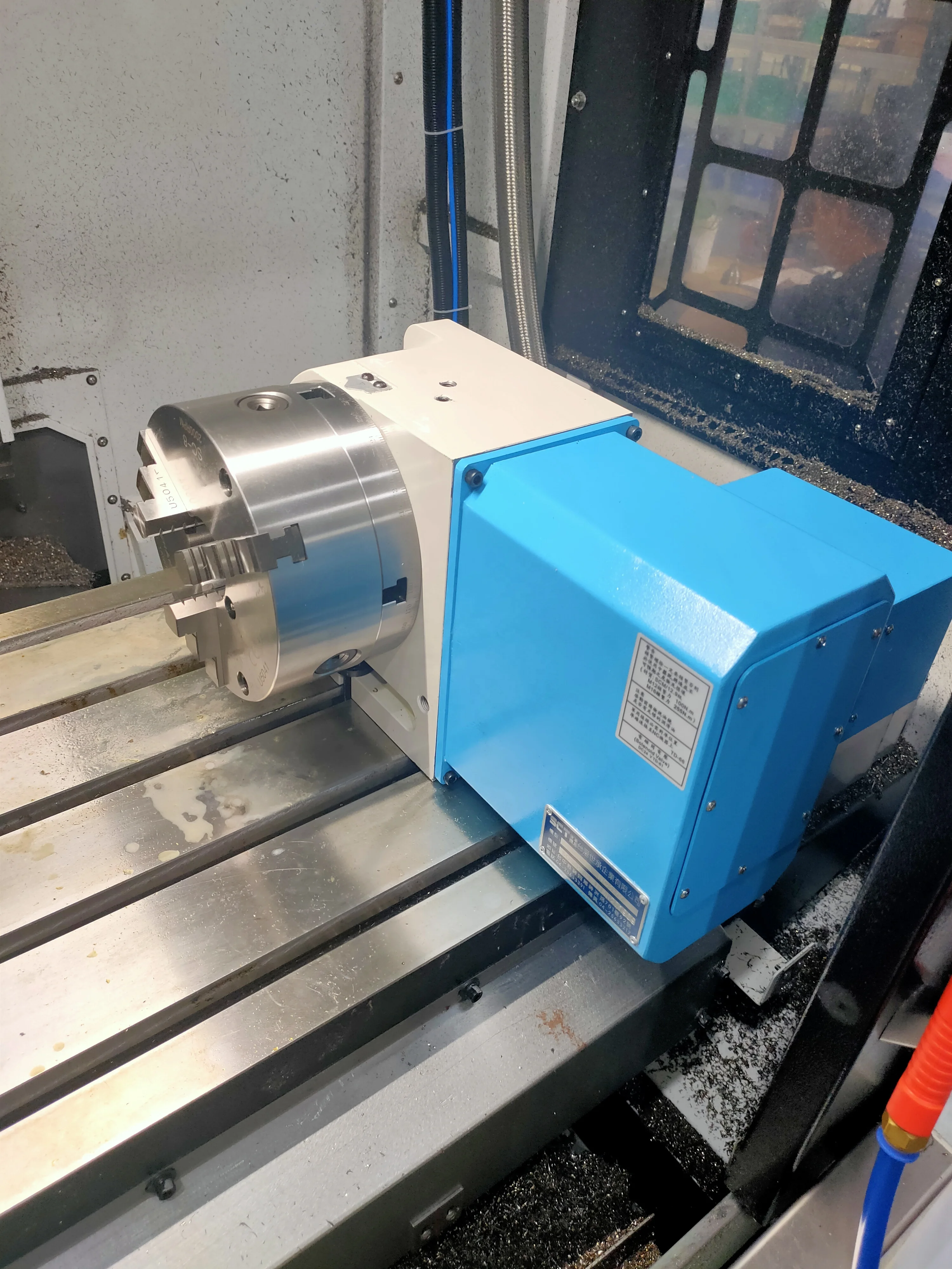 Precision Hydraulic Brake 12 Inch Cnc Indexing Head 4th Axis Turntable VMC850 Milling Machine Center Rotary Table