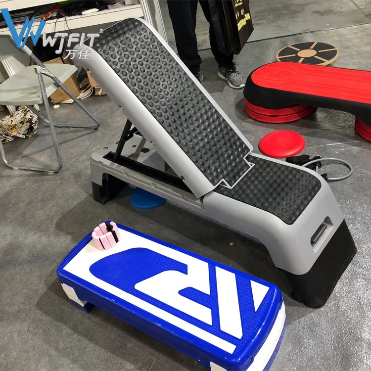 Non-Slip Adjustable Aerobic Step Bench Step Platform for Exercise Yoga Cardio Training