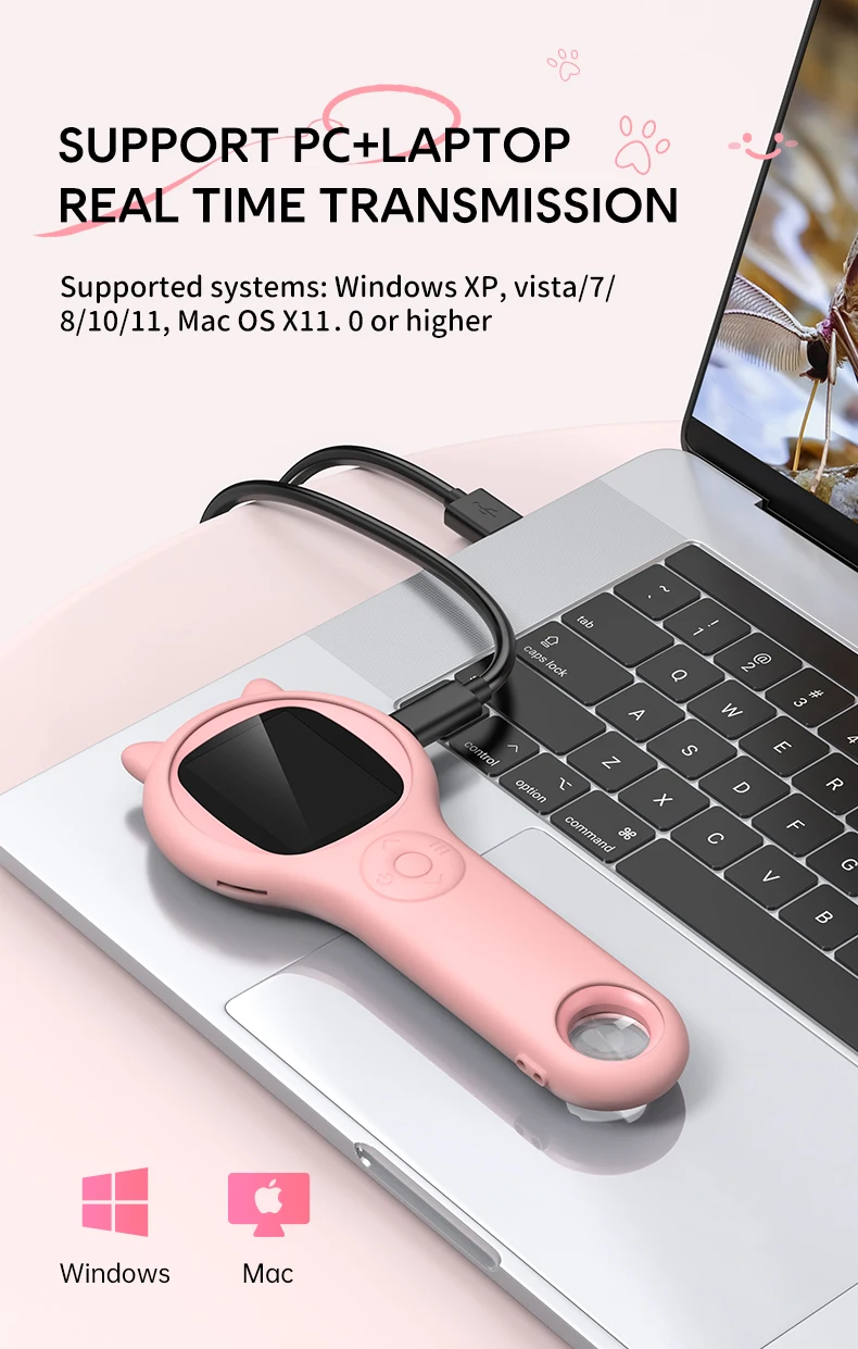 ALEEZI 355 Kids Mini Microscope For Kids Explorer Bundle Kids Microscope Toy Kit 500X Early Education