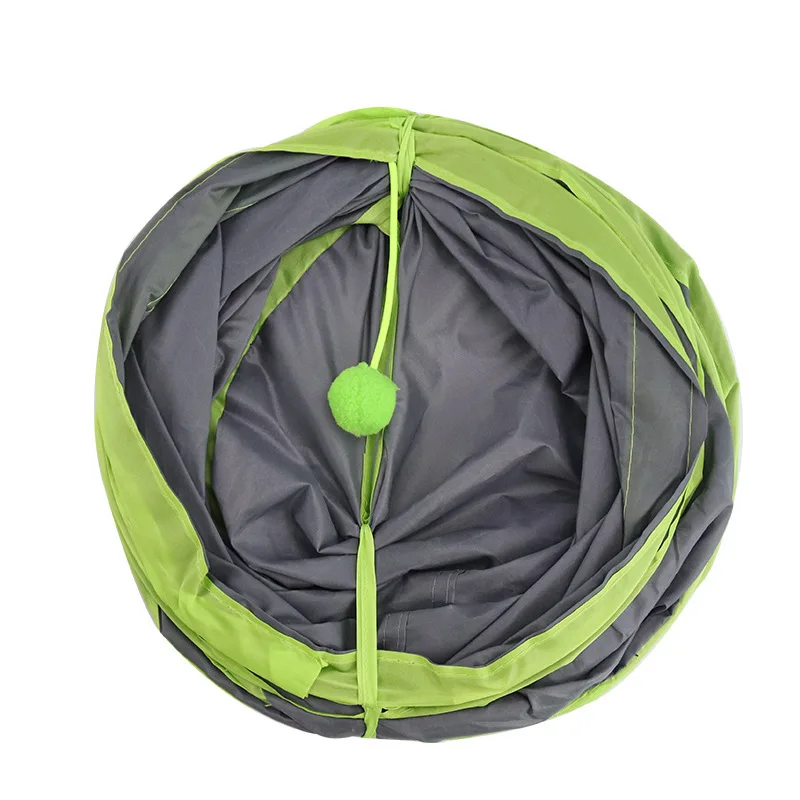 Cat Tunnels for Indoor and Outdoor Cats 3 Way Collapsible  Kitty Tunnel Bored Pet Peek Hole Training Toys tunel para gatos