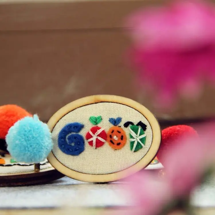 Cheap Diy Small Cross Stitch Frame Mini Wood Embroidery Hoops Ring Necklace Earrings