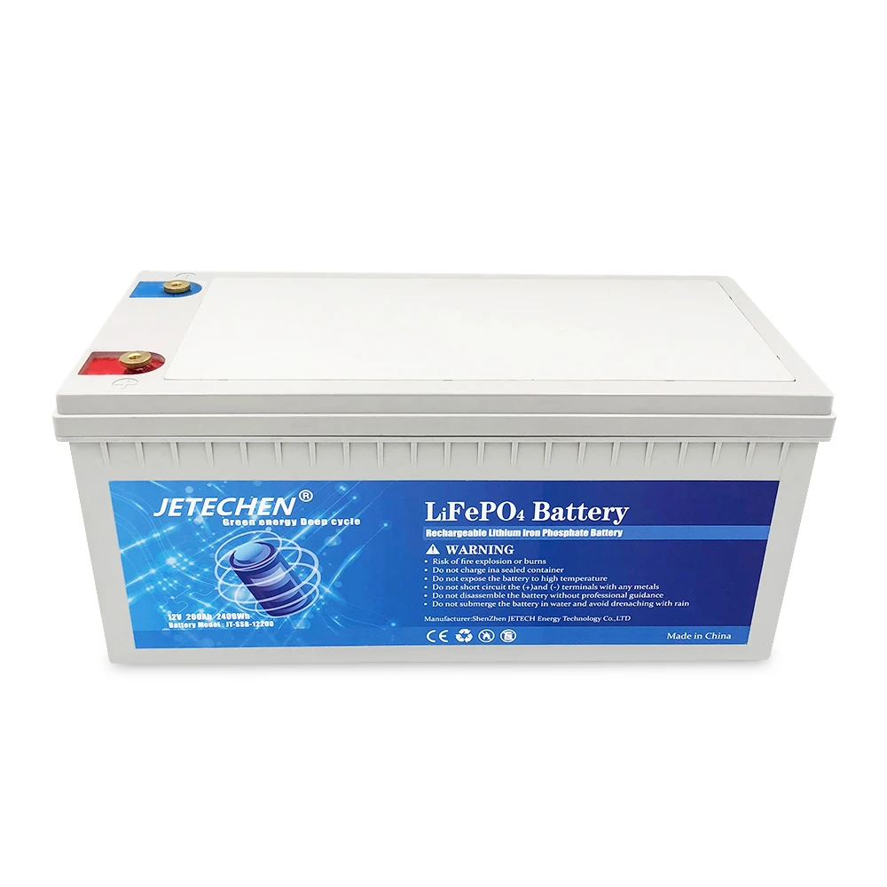 
Jetech Wholesale Rechargeable Storage Lithium Lifepo4 Batteries 12V 100AH 150AH 200AH 12 V Volt Li-Ion Battery Pack 