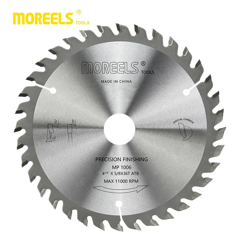 4 inch 110mm x5/8x36T ATB Precision Finishing T.C.T Saw Blade For Finishing Tungsten Carbide Tipped Circular Saw Blade