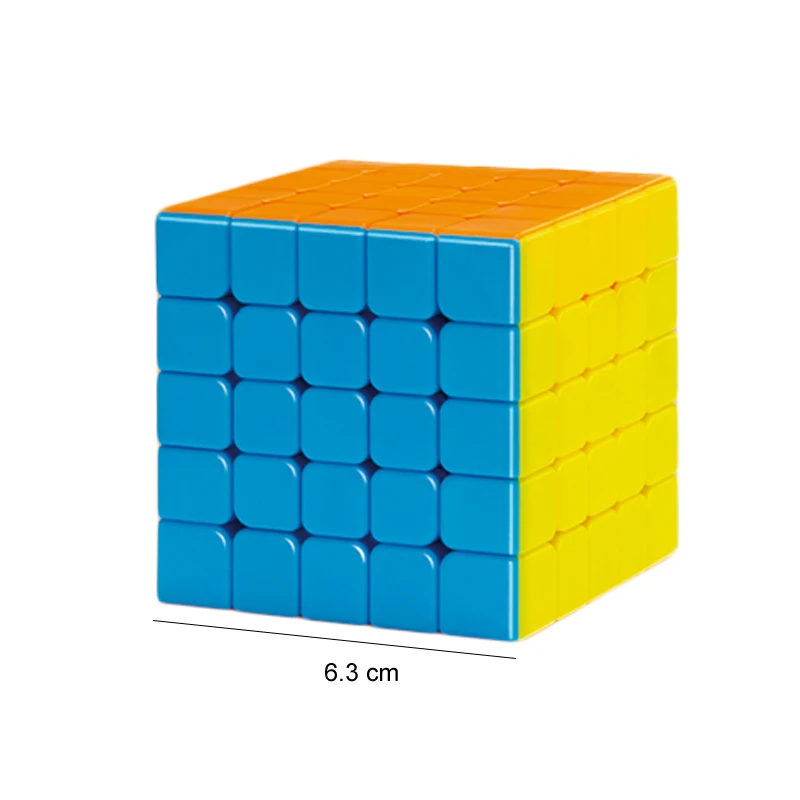 Оптовая продажа развивающий скоростной Куб 5x5 плавно поворачивая магнитный волшебный пазл однотонный магический куб