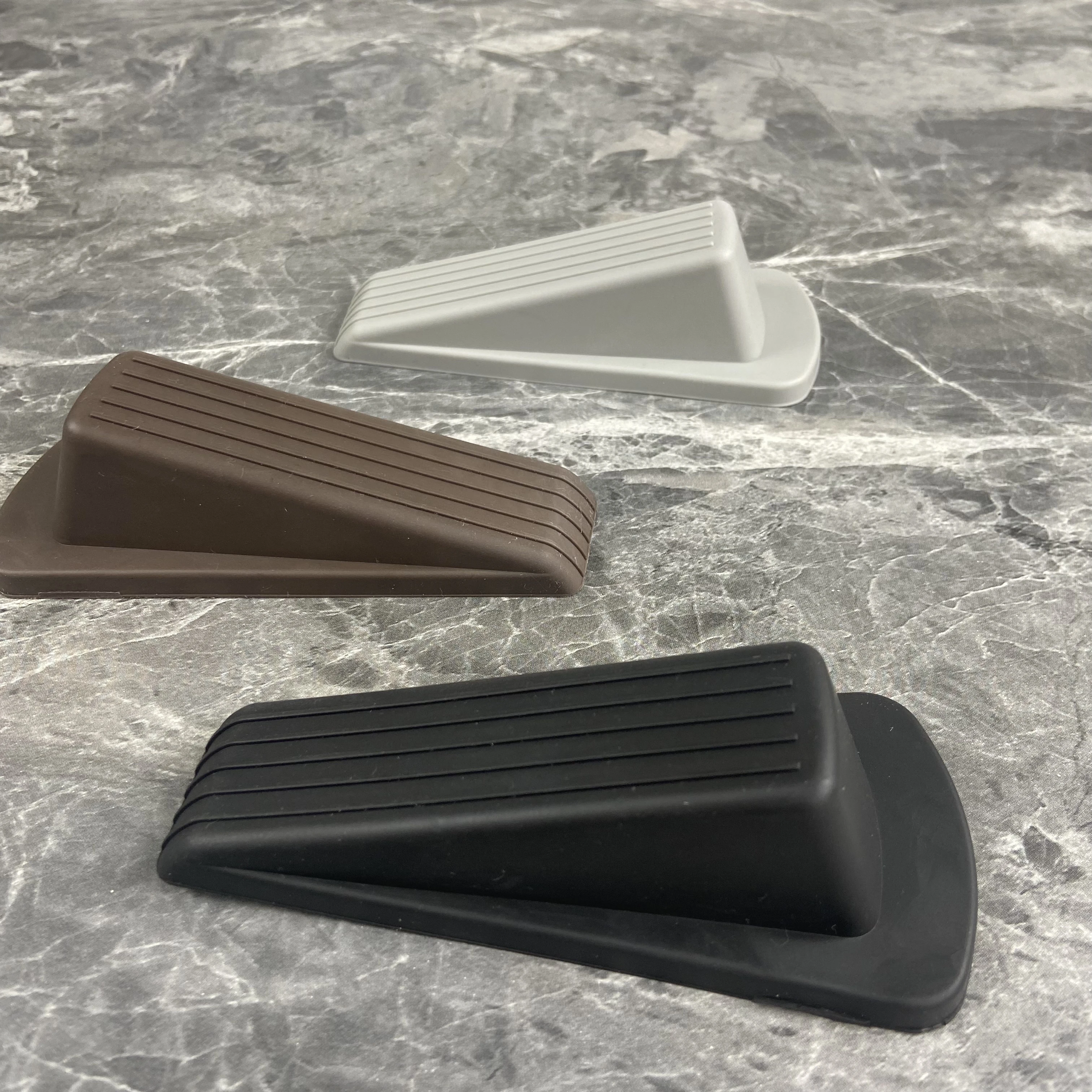 Floor door bottom cross size door stopper, door gap, rubber door stopper wedge