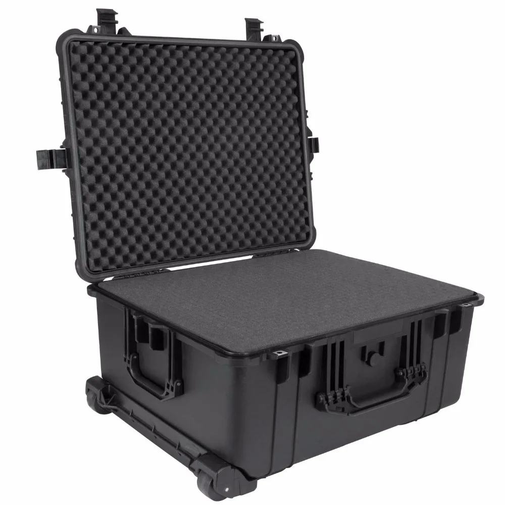 Waterproof Plastic Hard Trolley Protective Tool case Equipment Box