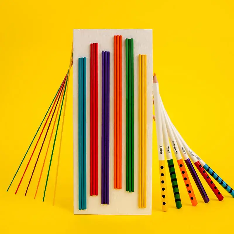 Geometry City Oil Colored Pencil Gift Box, 48colors For Student Artist Drawing Art Supplies