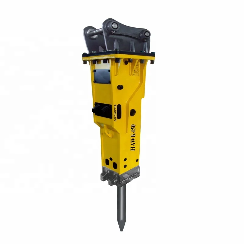 Yantai CE Box Silent Mini Excavator Hammer Hydraulic Rock Breaker New Condition Construction Industries Chisel Pump Motor