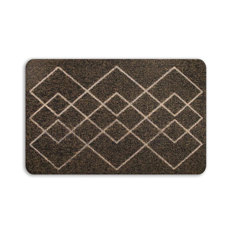 Custom Printed Indoor Embossed Pvc Loop Mat For Kitchen