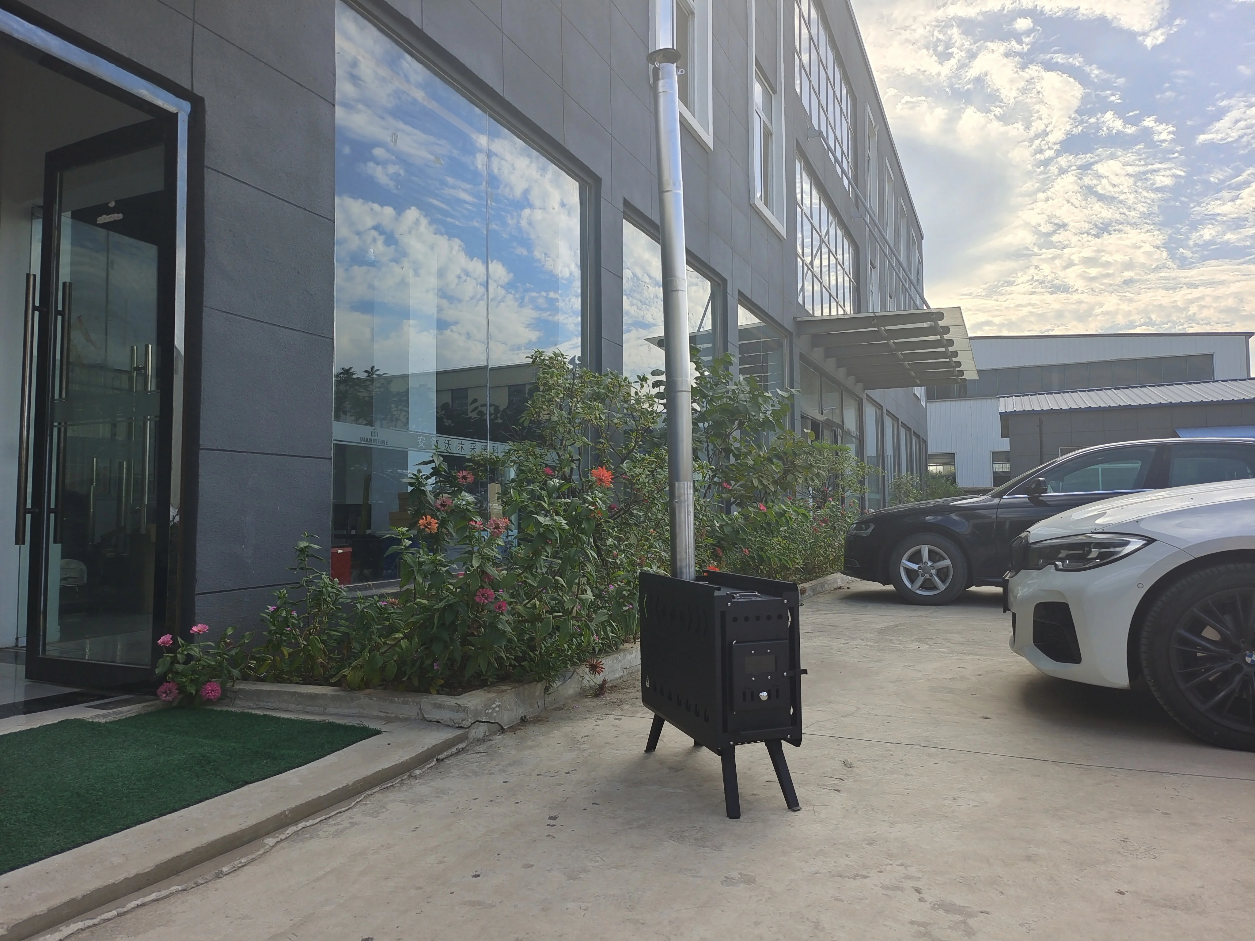 Smokeless Charcoal Stove Cooking, Outdoor Sauna Stove Ice Fishing Keep Warm Coal Wood Burning Stove With Long Pipe For Ten