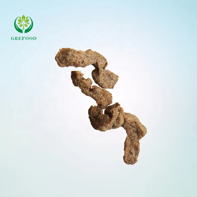 Полоски из говядины, текстурированный соевый белок, вегетарианский сэндвич-мясо Grefood TVP, горячий горшок, соевое мясо TVP с сертификатом HALAL, питательные TSP