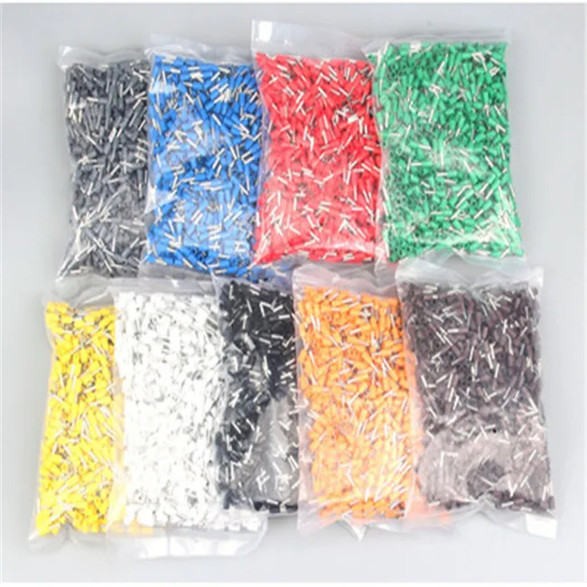 VE1008 провод носа закрытый конец Электрический 1 мм провод загрузки Кружева наконечники соединитель трубки холодного