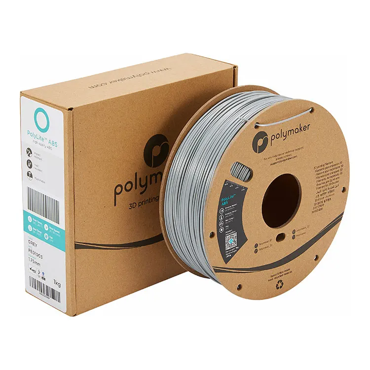 Heat Resistance Durable Material Machinable 1kg / 1.75mm/ 2.85mm Polymaker Printer PolyLite  3D Printing ABS Filament
