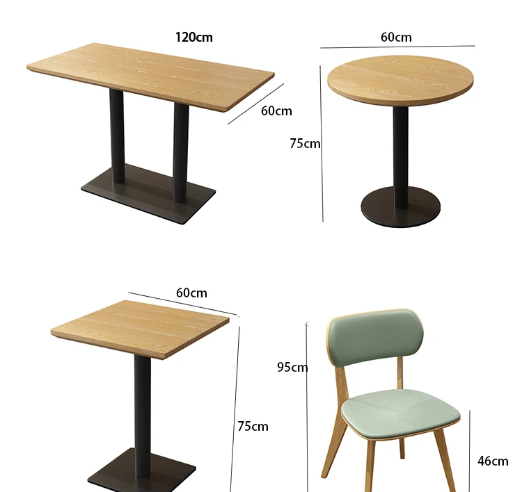 Theme Western tea restaurant tables chairs booth card seats hamburgers cake dessert bars coffee shops tables chairs