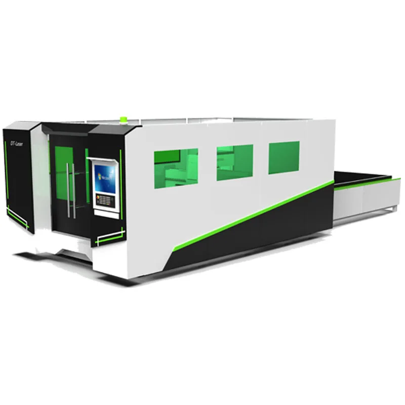 Fiber laser cutting machine with exchange table for metal working industry