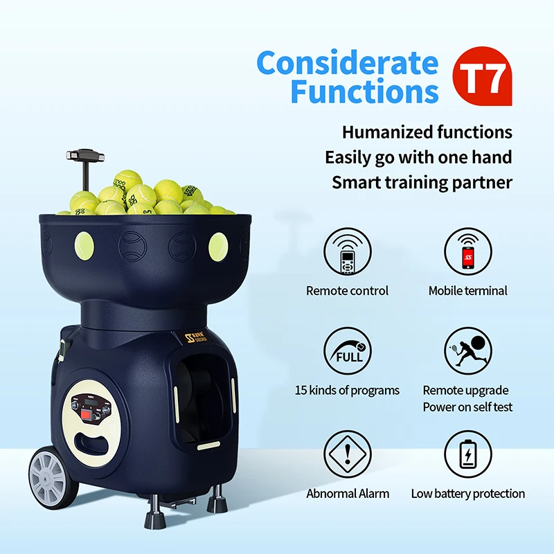 2024 siboasi factory directly to buy tennis shooting machine tennis ball coaching machine