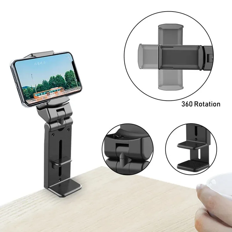 Universal Airplane Phone Holder 360 Degree Rotation Travel Essentials Phone Mounts for Flying Handsfree Phone Stand